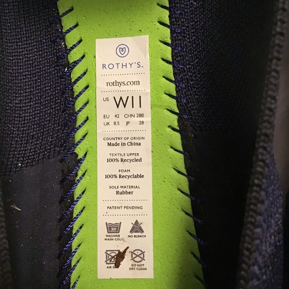 Rothy's The Loafer, Navy Blue. Size 11 Flats, Shoes - Picture 6 of 10